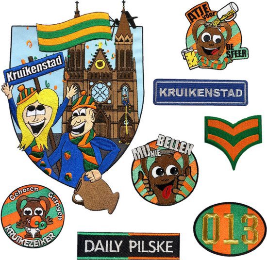 Fjesta© Fjesta Kruikenstad Emblemen Voordeelpakket - Kruikenstad Accessoires - Set Van 8