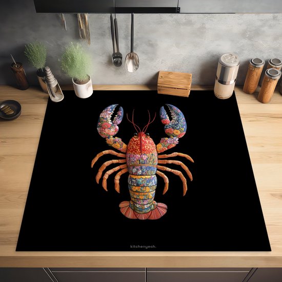 KitchenYeah® Protection plaque induction 60x60 cm - Cancer - coloré - abstrait - Protege plaque de cuisson - Couvre plaque induction - Protecteur d'induction - Cuisine