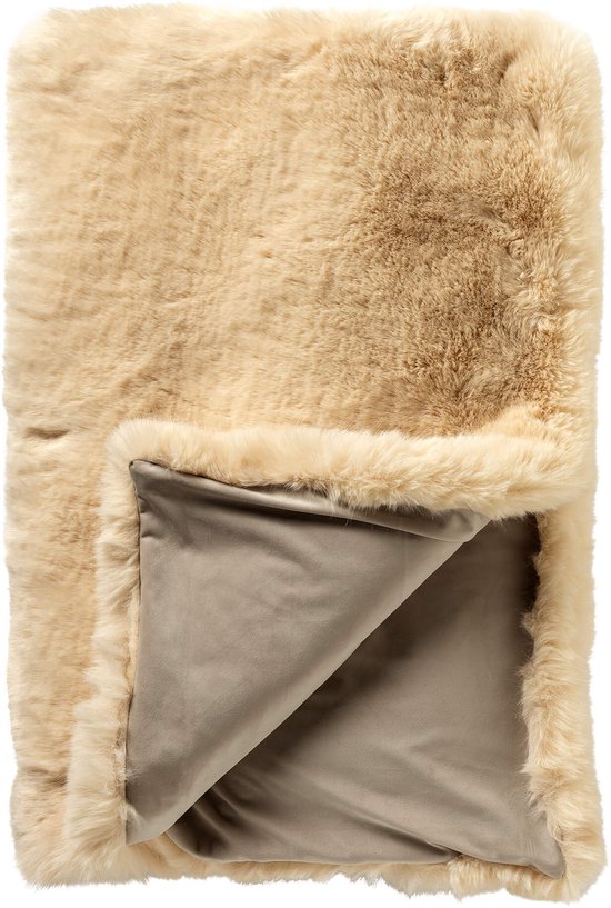 JULIETTE | Plaid | 140x180 | Marron | Fausse fourrure | Hoii