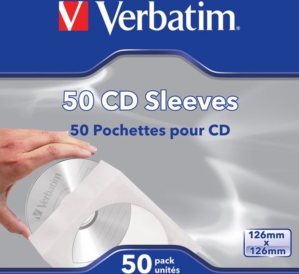 Verbatim Papieren Cd-Enveloppen 50 Stuks Veilige Opslag