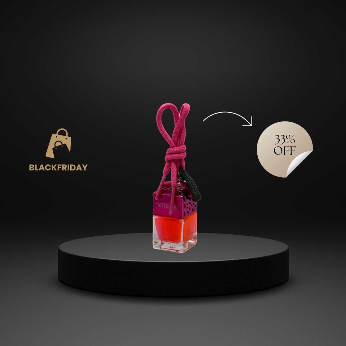 Goedkoopste Ater Aurum - Kerstaanbieding 2 1 gratis - Autoparfum - Autoluchtverfrisser - Geinspireerd op Flowerbomb - Kerstcadeau