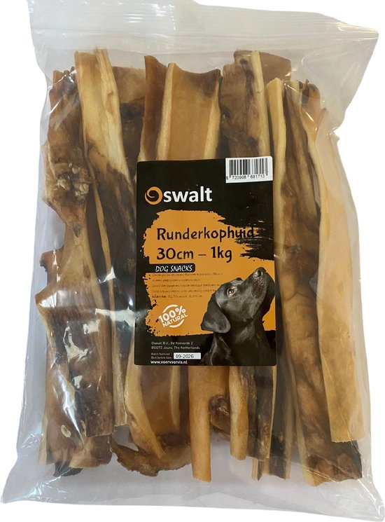 Oswalt Runderkophuid 30cm - Hondensnack - Vers - Top Kwaliteit