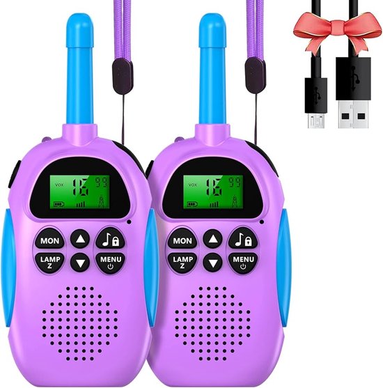 AWANFI Oplaadbare Walkie Talkies - PMR446 Set Met 1200mAh Batterij Voor Kinderen En Volwassenen