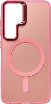 Casemania Coque pour Samsung Galaxy S24 Plus - Rose - Fusion Armor Case - Convient pour MagSafe