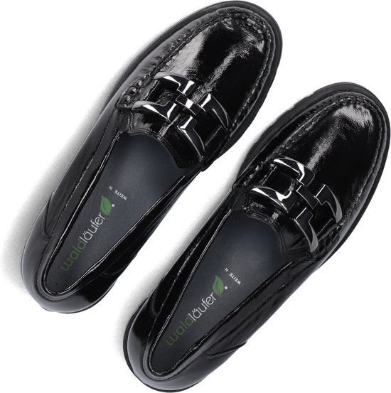 Waldläufer Laque H Slip-On Chaussures à enfiler Femme - Zwart - Taille 41,5