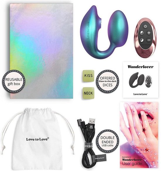 Love to Love - Wonderlover - Vibromasseur pression d'air et uf vibrant point G -... | bol Love to Love - Wonderlover - Vibromasseur pression d'air et uf vibrant point G -... | bol