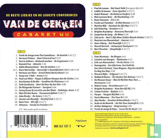Van De Gekken! Cabaret Nu