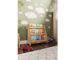 Boekenkast Kind - Boekenrek Kind - Boekenrek Kinderkamer - Kinderboekenkast - Montessori Boekenkast - Houtkleur - Boekenkast Staand Boekenkast Kind - Boekenrek Kind - Boekenrek Kinderkamer - Kinderboekenkast - Montessori Boekenkast - Houtkleur - Boekenkast Staand
