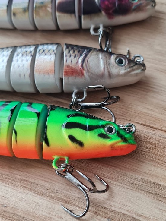 Rospo outdoor - Swimbait 8-delige - set van 3 stuks - 14 cm- 28 gram met 2 dreggen. van Rospo — afbeelding 2