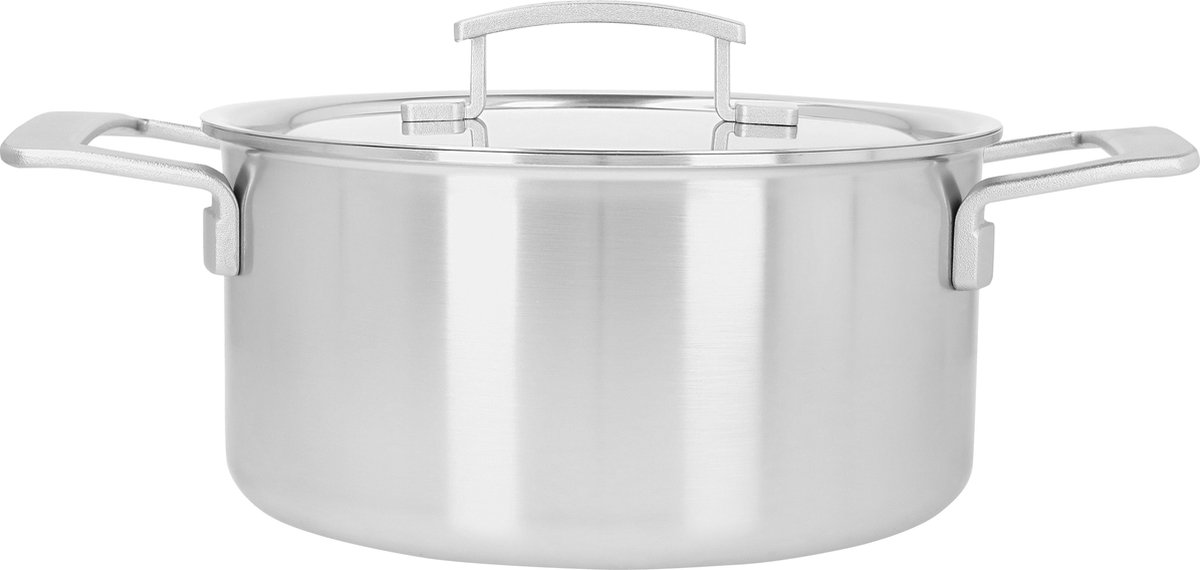 Demeyere - Industry 5 Kookpan met deksel 24 cm - RVS - Dichte rand