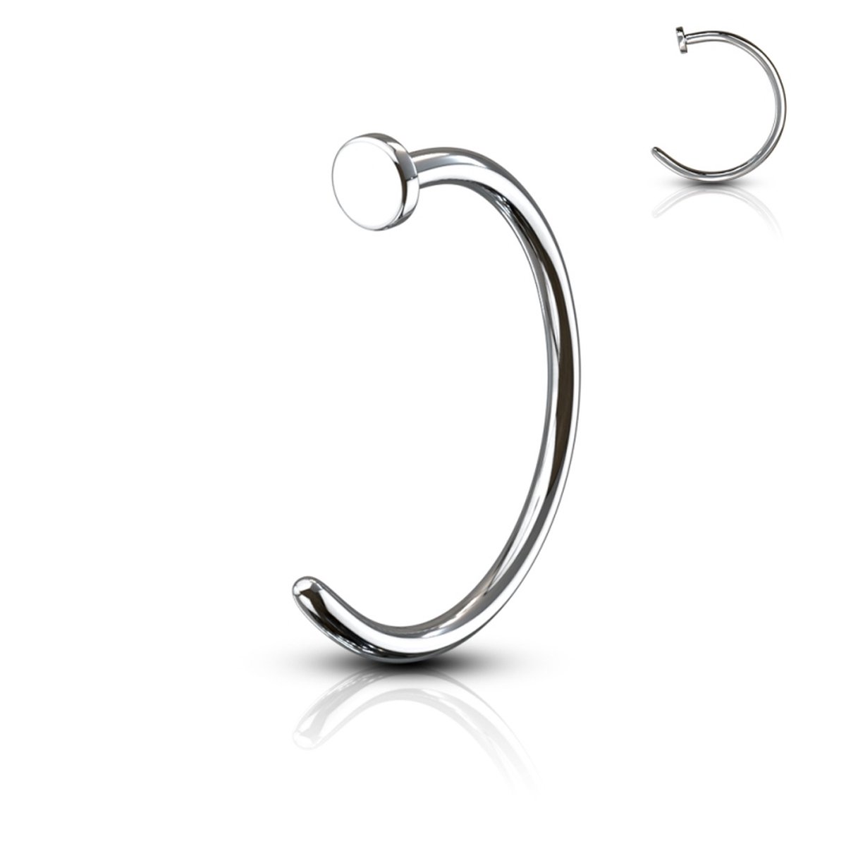 Neuspiercing open ring 0.8x6 - LMPiercings