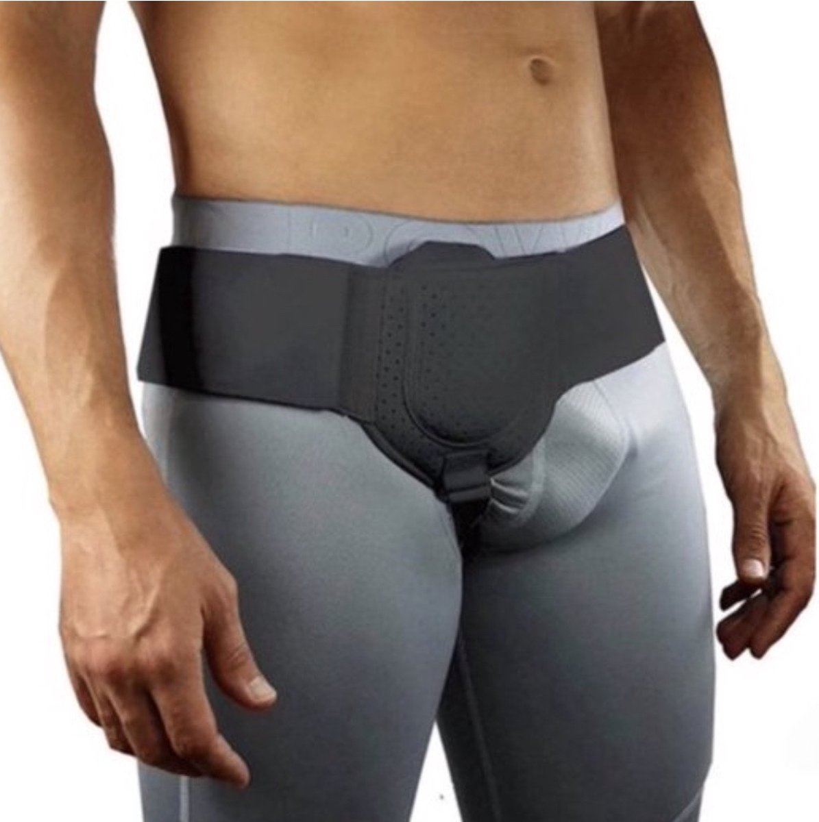 medj-Liesbreukband heren -Universele Maat- liesbreuk band - herniaband - hernia band - heren liesbreuk - heren hernia - Liesbreuk brace - Kleur Zwart-Maat Universeel