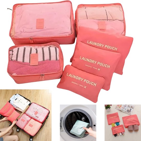 BAGSMART Packing Cubes Compression, 6-delige