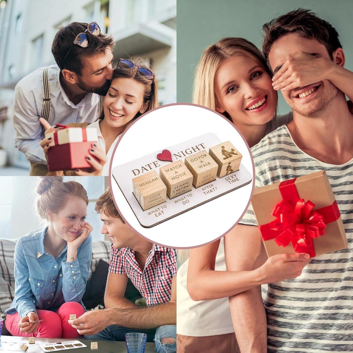 Jeu De Dés Coquin – 7 Dés Pour Soirées En Couple – Accessoire Adulte – Acrylique Haute Qualité – Cadeau Saint-Valentin