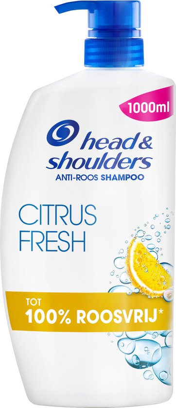 Head & Shoulders Shampooing Antipelliculaire Citrus Fresh - Cheveux Gras - 1000 ml - Pompe - Usage Quotidien