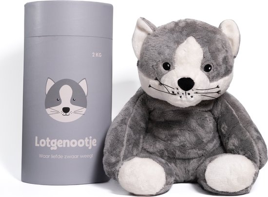 Lotgenootje verzwaringsknuffel kat – 45cm – 2kg
