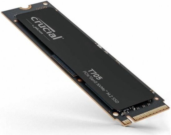 Interne Gaming SSD - CRUCIAAL - T705 SSD 1TB PCIe Gen5 NVMe M.2 (2024) - PCIe 3.0 en 4.0 achterwaartse compatibiliteit - CT1000T705SSD3 van Merkloos — afbeelding 2