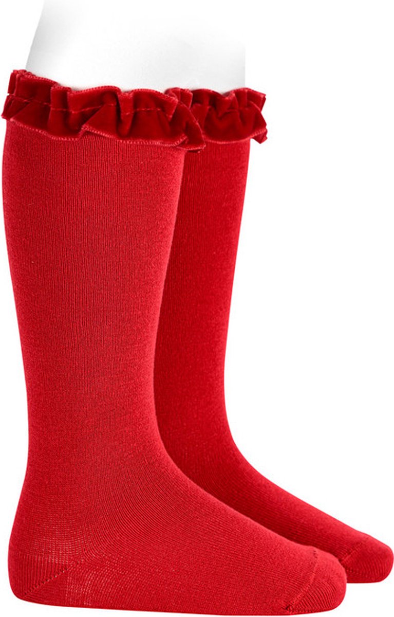 Cóndor Kniekous Velvet Roezel | 2459/2 | Velvet Rood (578) | 27-30 | maat 6