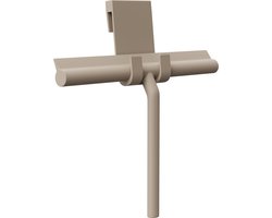 HEIMR Essuie-glace de douche Taupe avec système de suspension - Accessoires de vêtements pour bébé de salle de bain - Essuie-glace - Extracteur de Douche- Silicone