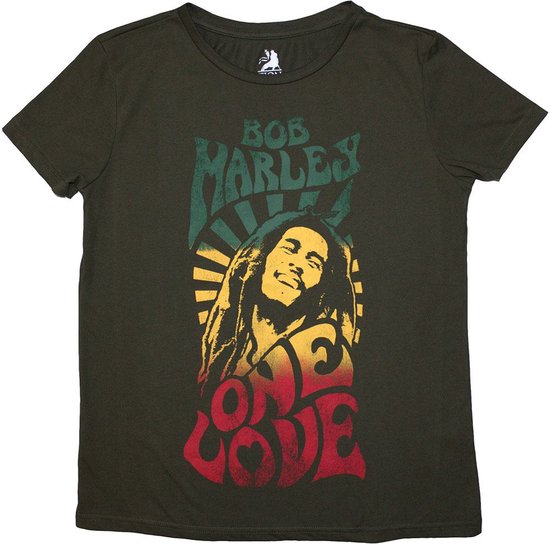 Bob Marley - T-shirt Femme One Love Gradient - M - Vert