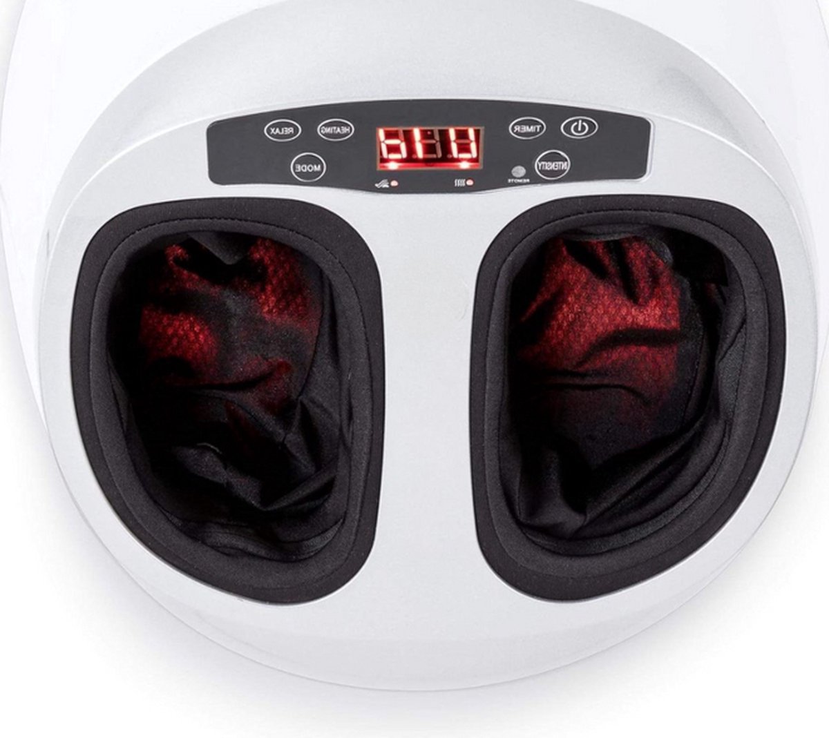 Goedkoopste Elektrische voetmassager - Wit met 360° massage - met druktherapie - voor vermoeide voeten - Pijnstiller en circulatieapparaat.