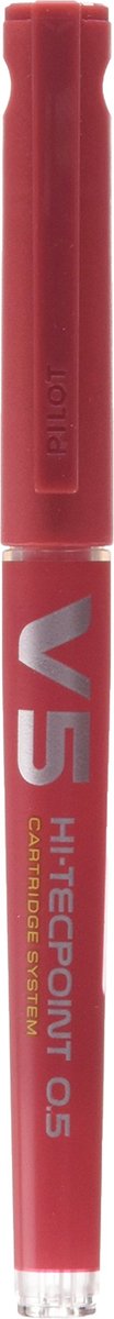 Rollerpen pilot begreen hi-tecpoint v5 0.3mm rood - 10 stuks