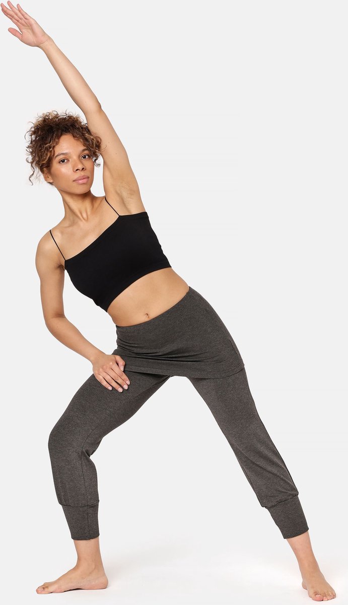 Bellivalini Dames Yogabroek - Sport - Vrijetijdsbroek - Lang - Viscose - Sportbroek - BLV-BLV50-276-YPS - Donker melange - XS van Bellivalini — afbeelding 3