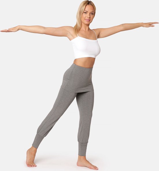 Bellivalini Dames Yogabroek - Sport - Vrijetijdsbroek - Lang - Viscose - Sportbroek - BLV-BLV50-275-YPS - Medium Melange - S van Bellivalini — afbeelding 2