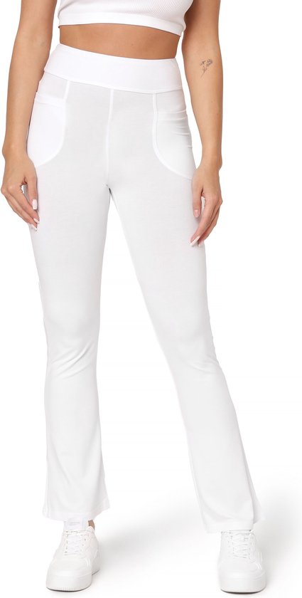 Bellivalini Yoga Broek Dames Lange Harembroek Comfortabele Zomerbroek Dames Lichte Vrijetijdsbroek Trainingsbroek BLV50-278 (MarineBlauw, XS