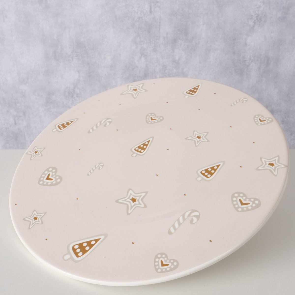 Vlakke keramieken schaal BAKERY, Ø30 cm