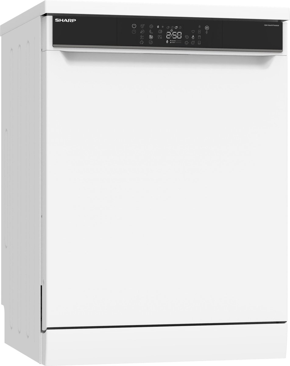 Sharp QWNA4YF44AWEU - vrijstaande vaatwasser - energie label A - 9 liter waterverbruik - 10 jaar motorgarantie - wit — afbeelding 5