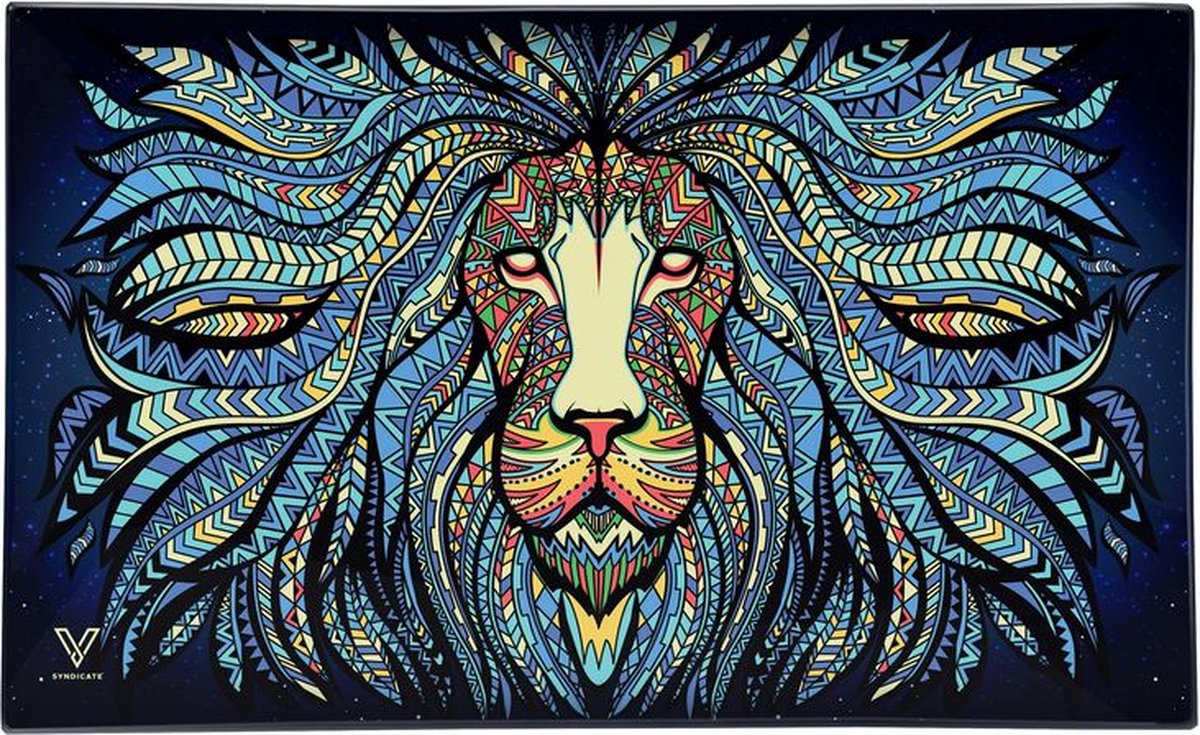 V-Syndicate - Glazen dienblad - Tribal Lion