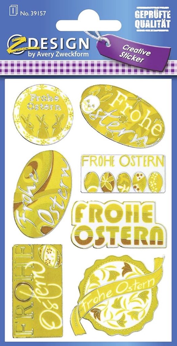 Premium creatieve cadeaustickers Pasen