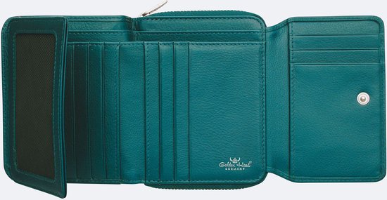 Golden Head Cuir porte-monnaie Madrid RFID Protect RV-Börse 3316 Türkis turquoise