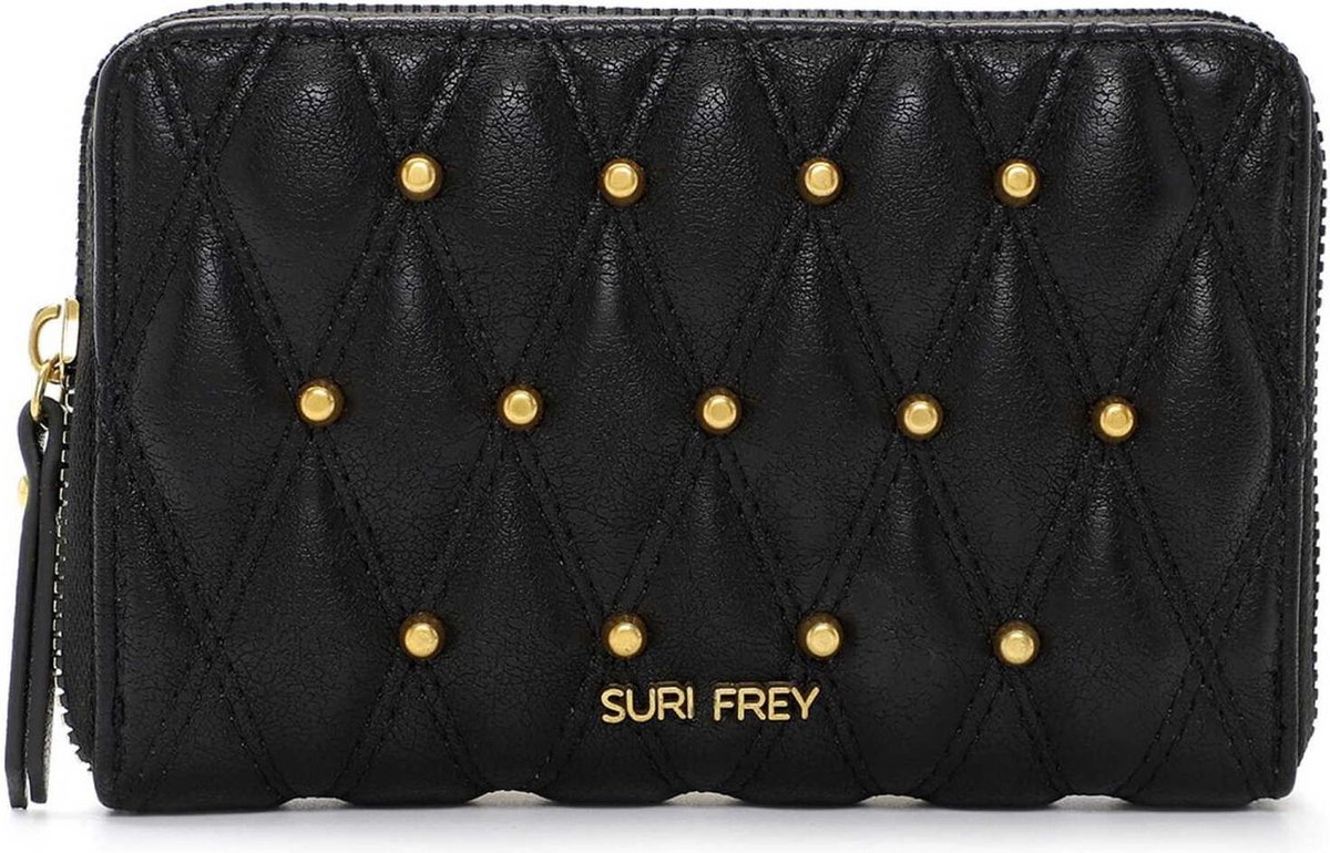 SURI FREY Portemonnee Corey Zip Around Wallet Black Zwart