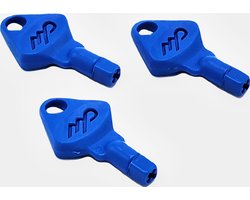 Marplast Reservesleuteltjes – Blauw – set 3 stuks