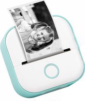 Bol.com Mini printer voor mobiel - Pocket printer zonder inkt - Mobiele fotoprinter met stickers - Compact formaat aanbieding
