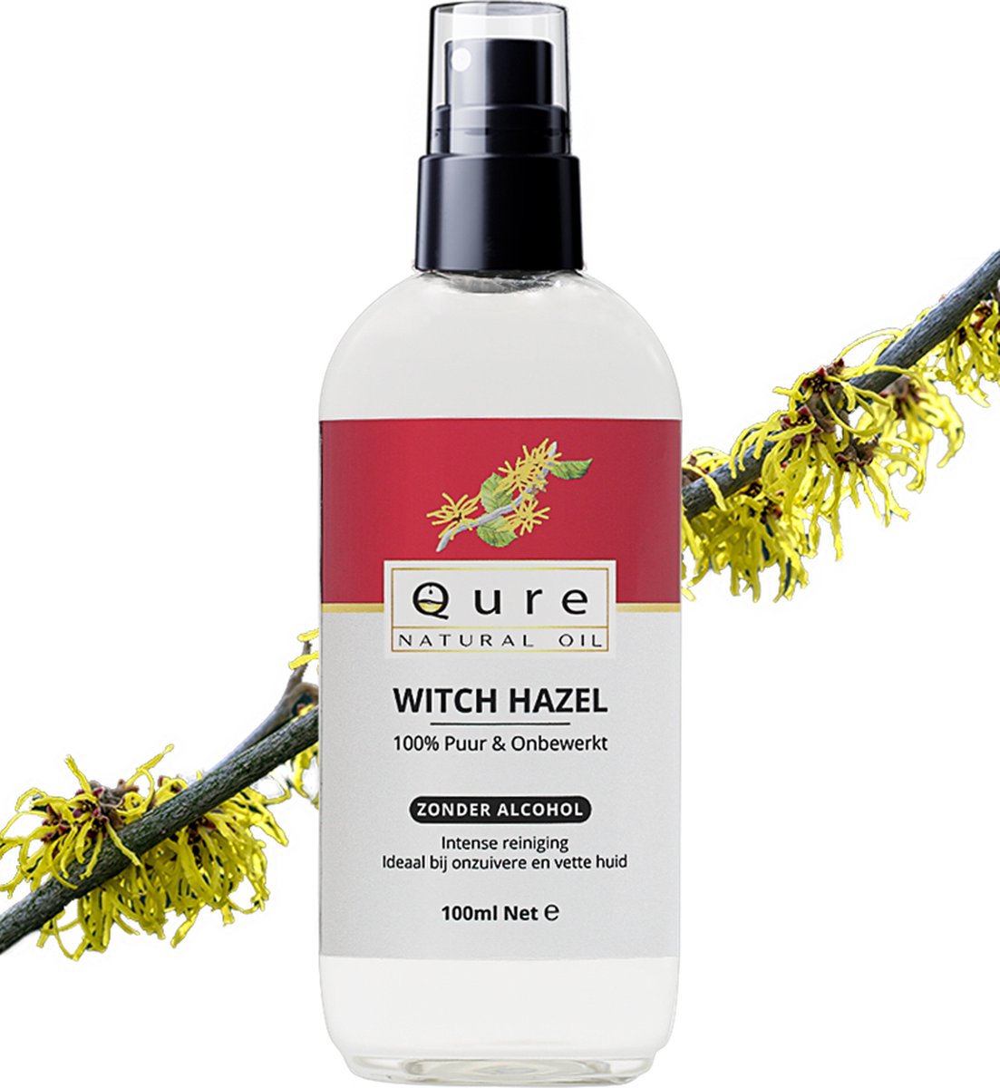 Goedkoopste Witch Hazel 100ml | Zonder Alcohol | 100 Puur & Onbewerkt | Hamameliswater - Toverhazelaar | Natuurlijke Toner