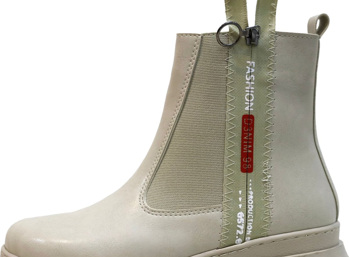 Efrin Edge Chelsea Boots - Beige