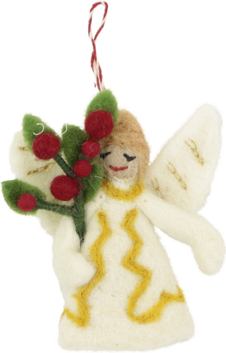 Ornament vilt kerst engel boeket