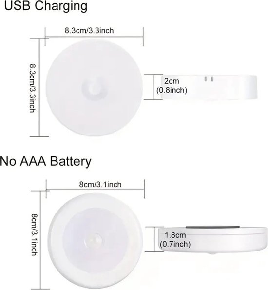 Bovista Nachtlampje - Volwassenen - Kinderen - Slaapkamer - Baby - Nachtlamp - Leeslamp - Slaapkamer - Warm Licht van Bovista — afbeelding 3