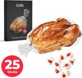GrillX Braadzakken - 25 stuks - Braadzakjes 38 x 25 cm - Voor in de Oven en Magnetron