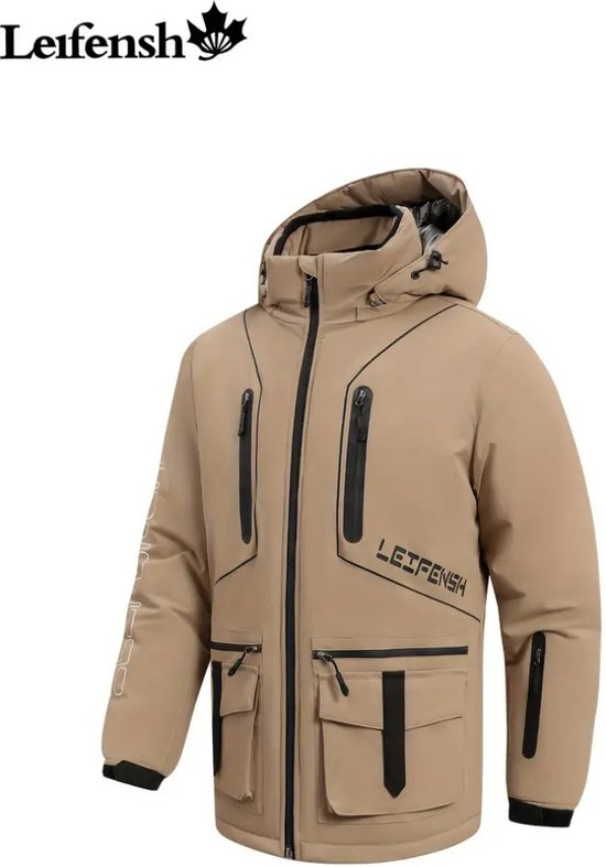 Nivard Combinaison de ski - Pantalon de ski - Veste de ski - Combinaison de ski - Sports d'hiver - Homme - 2 pièces - Kaki - Taille XL