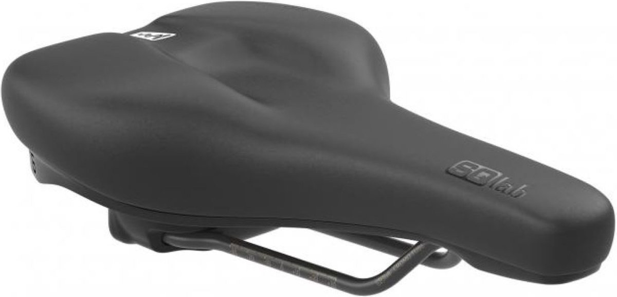 SQLAB Zadel 602 M-D Active 2.1 - 15 cm - MTB - Fietszadel - Zadel voor Fietsen - CrMo rails - T-vormige Zadelcontour - Switch-systeem - Zwart