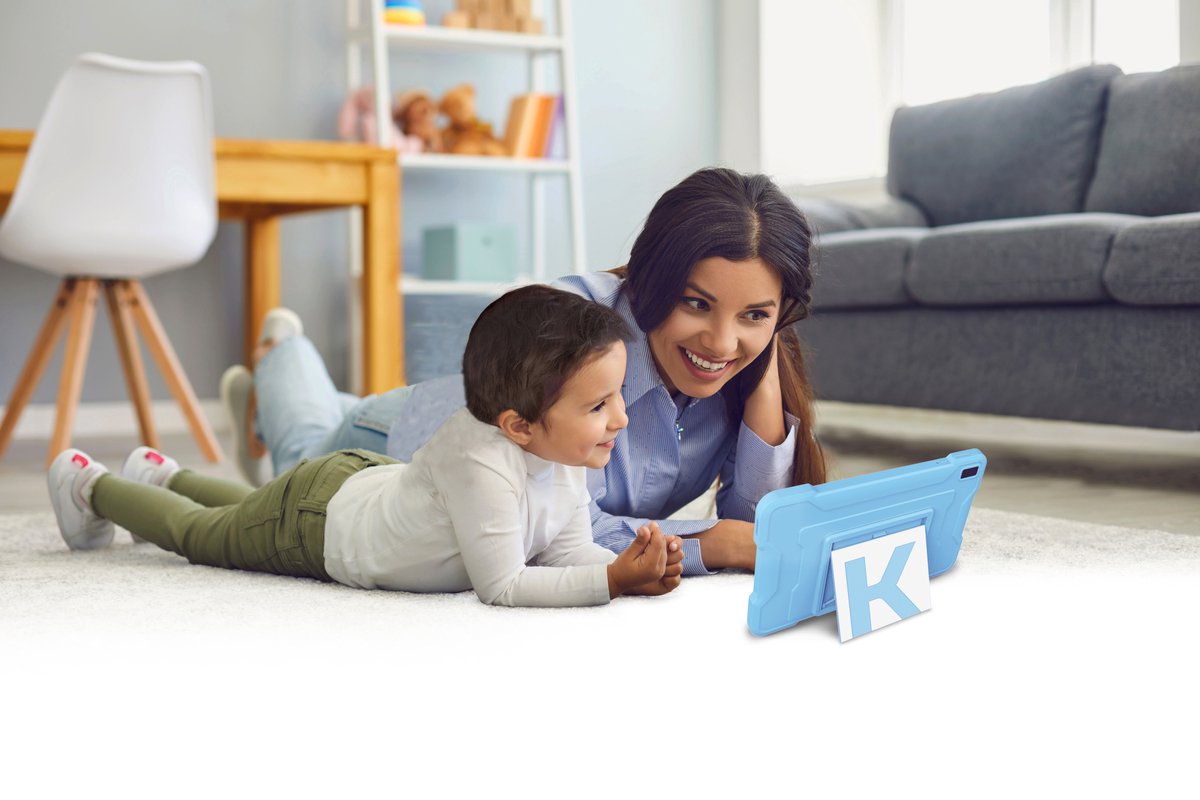 Kurio TAB PRO - Kindertablet - 10 Inch - 32GB - Ouderlijk Toezicht - Android 14 GO - Blauw - Veilige Tablet