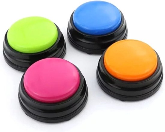 Dogbuttons® –PETIFY PREMIUM Praatknoppen 2 stuks – Praatknop – Hond – Opneembare Knoppen – Hond Praten – Hondentraining – Praatknoppen – Dog Button – Hondenknop – Huisdier – Honden Speelgoed Intelligentie – praten met Hond – Laat uw hond spreken!