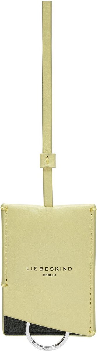 LIEBESKIND BERLIN Leren Sleutelhanger Chudy Paper Touch Crinkle Keyholder Light Mimosa Lichtgroen