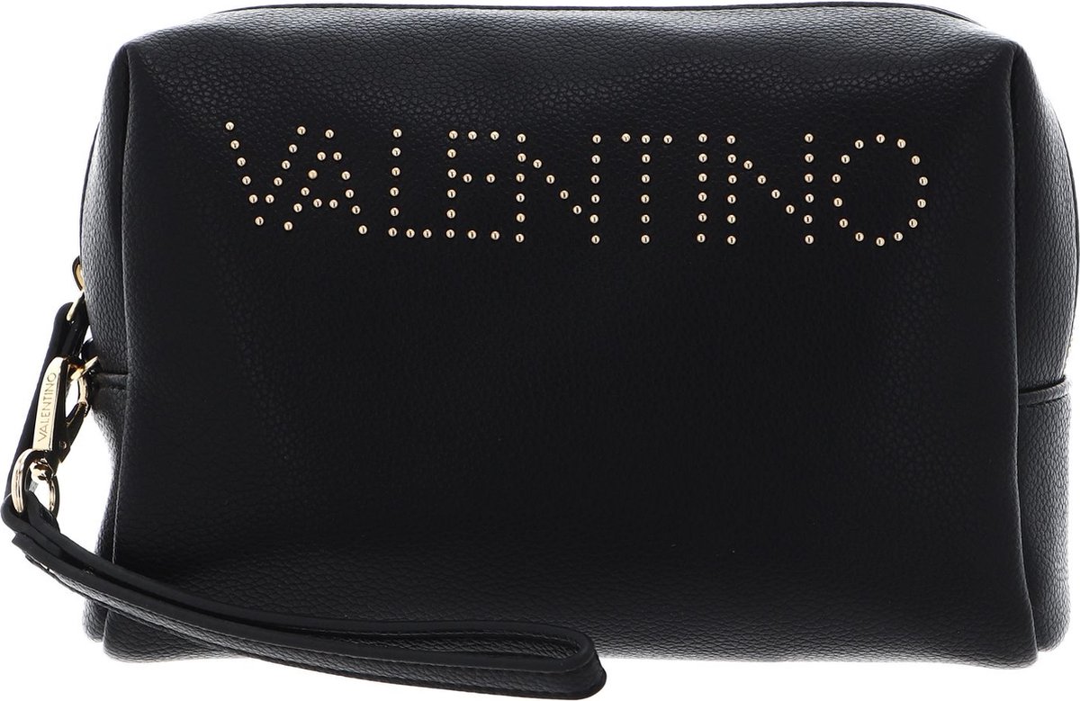 VALENTINO Toilettas Pie Re Soft Cosmetic Case Nero Zwart