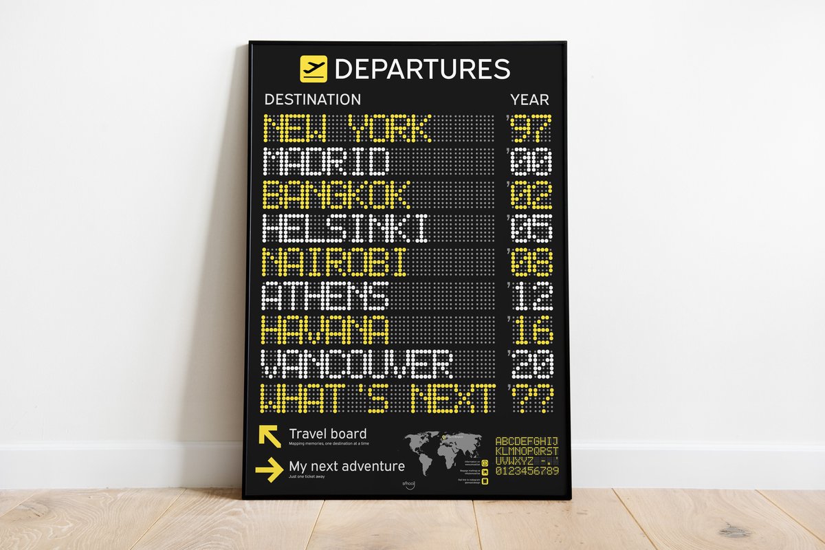 Poster - Departures - 50x70 cm