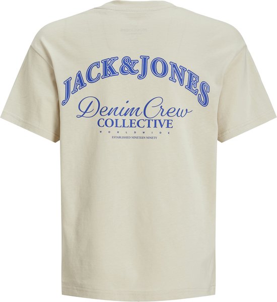 JACK&JONES JUNIOR JJEBRANDES BACKP RELAXED TEE SS SN JNR Jongens T-shirt - Moonbeam